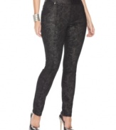 Serious style, a skinny leg cut and on-trend snakeskin: what could be better than INC's plus size pants.