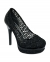 Sexy lace sides make the Carla platform pumps by Baby Phat a welcome, feminine addition to your shoe wardrobe.