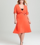 Lafayette 148 New York Plus Size Matilda Sandwash Silk Dress