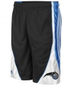 Short change. Get your game on and pay homage to the home team in these Orlando Magic shorts from adidas.