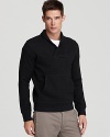 A handsome layer from Theory with an understated cowl neck that evokes modern sophistication and unique designer flair.