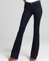 These dark-wash MiH jeans flaunt a gam-lengthening flare leg -- denim's new favorite silhouette.