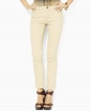 These slimming modern jeans from Lauren Jeans Co. are crafted in a chic ankle-length silhouette and cut with a slim leg.