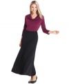 Create a colorblocked ensemble with Charter Club's maxi skirt and a top in a rich hue.