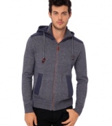 Comfy cotton complete with colorblocked trim, Buffalo David Bitton's Wifin zip hoodie makes utilitarian styling a cinch.