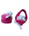 A great way to snuggle with your buddy leaving those little hands free to play! With a puppy's head at one end and his bottom at the other, simply tie the scarf together and with a kiss on the chin, your buddy becomes whole right before your very eyes. A winter favorite from BearHands.