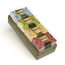 An indulgent collection of triple-milled luxury bath bars featuring all 4 Santa Barbara fragrances: Mediterranean Jasmine, Golden Pomegranate, Lime & Orange Blossoms and Cedar Rose. These divine soaps are each vegetable based and contain exceptional moisturizing properties to leave your skin silky and refreshed with a welcome and delicate scent.