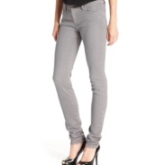 MICHAEL Michael Kors' skinny jeans easily amplify a casual outfit with a gorgeous dose of gunmetal grey.