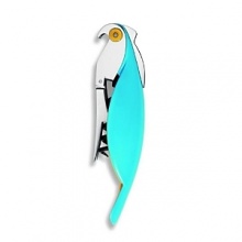 These adorable parrot corkscrews are the perfect addition to any party. Made of aluminum, they come in blue, green or black.