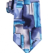 Add a note of artistic elegance to your outfit with this graphic tie from Jerry Garcia.