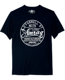 Put your stamp on it. This American Rag graphic tee sets the stage for authentic casual style.