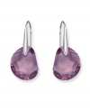 A burst of radiance. Gorgeous galet crystals dangle from these Swarovski earrings, set in rhodium-plated mixed metal. Approximate drop: 1 inch.