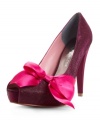 The Destiny Pumps from Paris Hilton have a bright future with their sexy peep toe upper and a flirty bow embellishment.