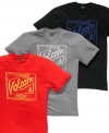 Stamp of approval. Volcom marks this tee for surefire weekend style.