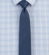 A two-tone distinct pattern defines this clean style of fine Italian silk. SilkDry cleanMade in Italy