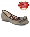 Jessica Simpson'a Mirandola flats feature a textured fabric vamp with a pretty tailored bow on the toe.