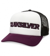 Kick up your casual style with this trucker hat from Quiksilver.