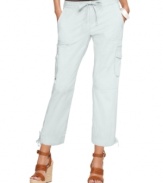 Utility meets sensational style in these petite cropped cargo pants by INC. Wear with wedges for an unbeatable spring look.