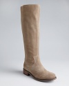 DV Dolce Vita marries Western influences with a downtown vibe in boldly basic zip up flat boots.