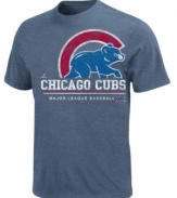 Loud and proud. Get the crowd going and cheer on your Chicago Cubs in this MLB graphic t-shirt from Majestic.