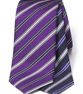 Canali Textured Rope Stripe Tie