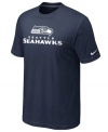 From the pre-game to after-party, show off your Seattle Seahawks pride in this NFL football t-shirt from Nike.