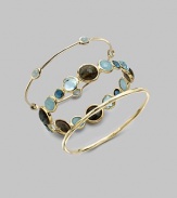 From the Rock Candy® Collection. A Mini Lollipop style with labradorite, milky aquamarine, London blue topaz and blue topaz stones in various sizes set in 18k gold. Labradorite, milky aquamarine, London blue topaz and blue topaz18K goldSlip-on styleDiameter, about 2½Imported 