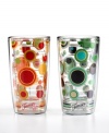 Iconic style meets brilliant design in Fiesta drinkware from Tervis Tumblers. Fun, refreshing colors pop on practically indestructible, amazingly insulated tumblers that maintain the temperature of hot and cold drinks. With Fiesta Dots logo and dancer.