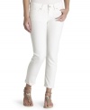 Take part in this season's white denim craze with this skinny leg capri pair from Levi's!