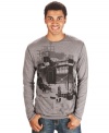 Layered up or worn as a tee, this Marc Ecko Cut & Sew thermal is cozy and cool.