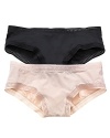 These luxuriously soft boyshorts feature three subtle clear rhinestones on back for a touch of shimmer.