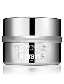 While stress can affect your central nervous system and overall health in general, it also can take a toll on your skin's appearance. Skin under stress often looks, dry, devitalized, dull and wrinkled. Anti-Aging Stress Cream, a cellular anti-wrinkle complex, is designed to immediately lessen the appearance of deeper lines and wrinkles. It is enhanced with a natural mushroom complex and ultra active plant extracts for a firming and lifting effect.