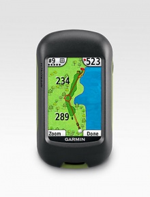 Give your game a boost of confidence with Approach G3, a rugged, waterproof, touchscreen golf device packed with thousands of preloaded golf course maps. The Approach uses a high-sensitivity GPS receiver to measure individual shot distances and show the exact yardage to fairways, hazards and greens. Precise distance information about fairways, hazards & greens from any point Waterproof with a 2.6 sunlight-readable, touchscreen display Over 12,000 preloaded U.S. 