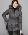 Beat the winter chill in this puffer from London Fog. Contour seams create a flattering look so your shape don't get lost under all the bulk! (Clearance)