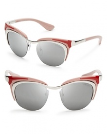 Prada's fashion statement cat eye sunglasses are definitely runway ready and certainly worthy of your inner supermodel.