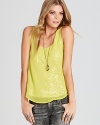 Aqua Tank Top - Double Layer Sequin