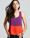 GUESS Tank - Two Tone Color Block