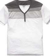 Make some progress on your casual look with this henley from Ring of Fire.