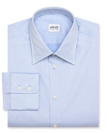 Armani Collezioni Light Blue Dress Shirt - Slim Fit, Point Collar