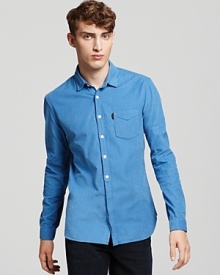 In a classic blue hue, this Burberry shirt is destined to become a permanent wardrobe staple.