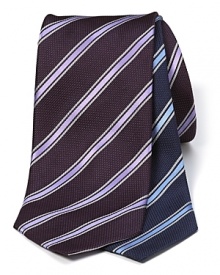 Armani Collezioni Silk Ornate-Stripe Tie