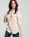 Equipment Blouse - Dot Print Signature Two Pocket