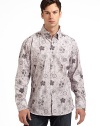 THE LOOKSpirited Euro stylingFun floral, striped and paisley combo printSignature square buttonsDistinctive button-down collarLong sleeves with button cuffsTHE MATERIALCottonCARE & ORIGINMachine washImported