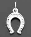 A lucky charm with shining appeal. This Rembrandt horseshoe charm is crafted in sterling silver. Approximate drop: 3/4 inches.