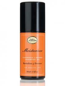 Facial Moisturizer nourishes, hydrates and repairs even the most sensitive skin. Formulated with soothing calendula and orange essential oils- both naturally rich in vitamins A and C. It revitalizes the skin while minimizing the appearance of fine lines. A unique blend of moisturizing shea butter and olive oil helps increase cell renewal and protects from harsh elements such as wind, sun, heat, dryness and cold.