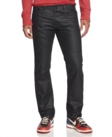 A flattering slim fit and a coated design give these Ring of Fire Jeans their modern style.