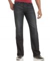 An ultra dark wash gives standard straight-leg jeans from Joe's Jeans a sophisticated finish.