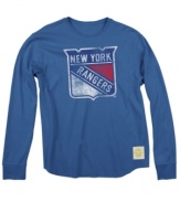 Go big or go home. Rep your Rangers with pride (and stay warm in the rink) with this waffle-knit thermal t shirt from Reebok.