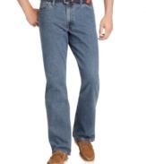 These Izod jeans offer a comfortable relaxed fit that never goes out of style.