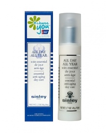 This highly sophisticated day cream is specially formulated to work like a protective shield, offering 3 levels of defense in order to provide a perfect protection: Anti-UV shield:- 90% of UVA and UVB rays are stopped. For the first time, an exclusive complex of micro-encapsulated UVB and UVA sunscreens protects the skin for 8 consecutive hours without penetrating into it. Anti Free radical / Anti-Stress Shield:- Apple skin extract (to protect collagen and elastin fibers) and White Willow extract (to stimulate the production of natural anti-stress proteins) allow the skin to protect itself from all types of environment related stress. Protection of cell cohesion:- Sesame and rice extracts consolidate the intercellular cement. This helps the skin to regain the reflexes of more youthful skin.Sisley Paris is proud to sponsor Choose You, a movement initiated by the American Cancer Society that raises awareness for women to put their health first. Choose to protect your skin from external aggressions with All Day All Year and preserve its youthfulness!